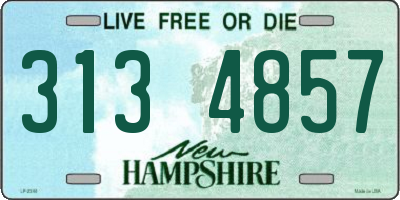 NH license plate 3134857