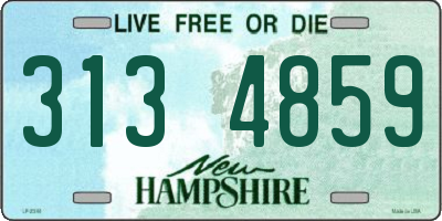NH license plate 3134859
