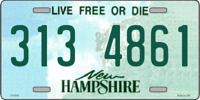 NH license plate 3134861