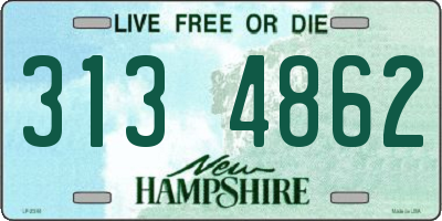 NH license plate 3134862