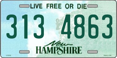 NH license plate 3134863