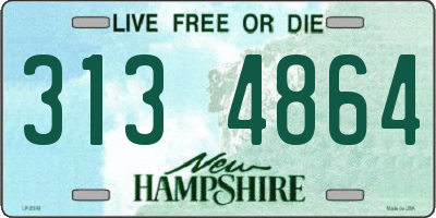 NH license plate 3134864
