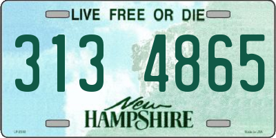 NH license plate 3134865