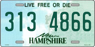 NH license plate 3134866