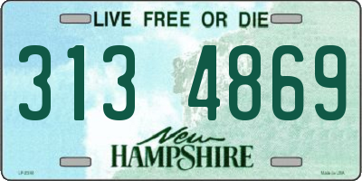 NH license plate 3134869