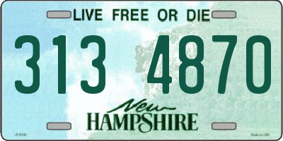 NH license plate 3134870