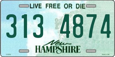 NH license plate 3134874