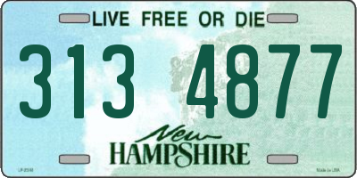NH license plate 3134877