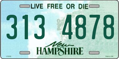 NH license plate 3134878