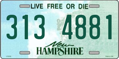 NH license plate 3134881