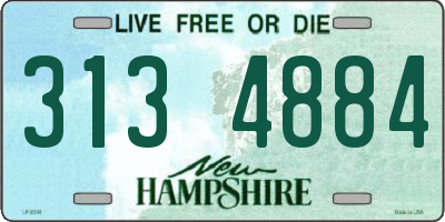 NH license plate 3134884