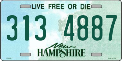 NH license plate 3134887
