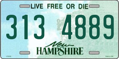 NH license plate 3134889