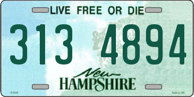 NH license plate 3134894