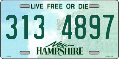 NH license plate 3134897