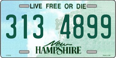 NH license plate 3134899