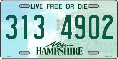 NH license plate 3134902