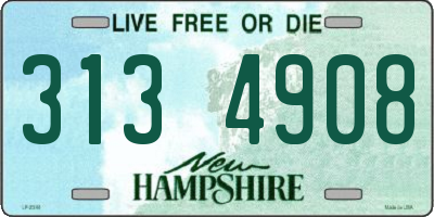 NH license plate 3134908