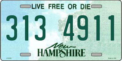 NH license plate 3134911