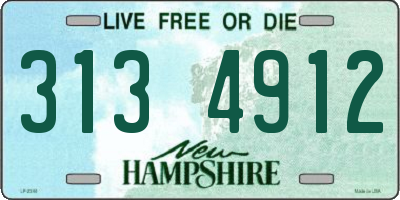 NH license plate 3134912