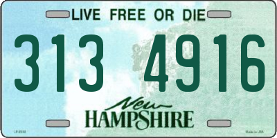 NH license plate 3134916