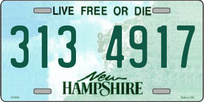 NH license plate 3134917