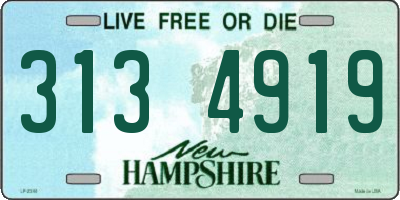 NH license plate 3134919