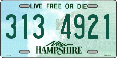 NH license plate 3134921