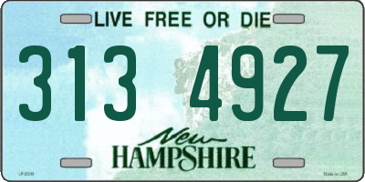 NH license plate 3134927