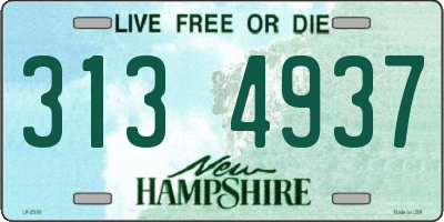 NH license plate 3134937