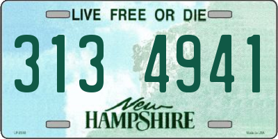 NH license plate 3134941