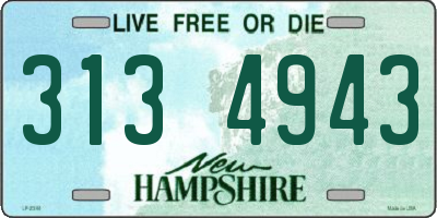 NH license plate 3134943