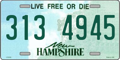 NH license plate 3134945
