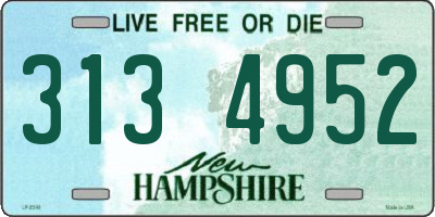 NH license plate 3134952