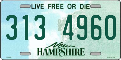 NH license plate 3134960