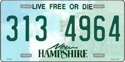 NH license plate 3134964