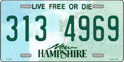 NH license plate 3134969