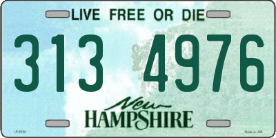 NH license plate 3134976