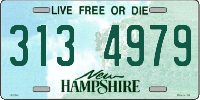 NH license plate 3134979