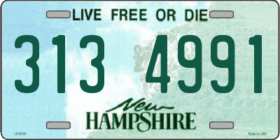 NH license plate 3134991