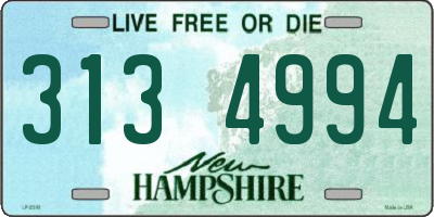 NH license plate 3134994