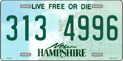 NH license plate 3134996