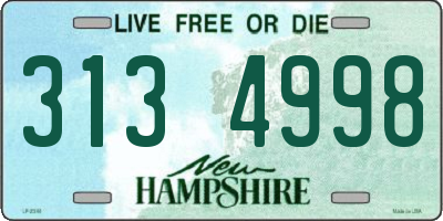 NH license plate 3134998