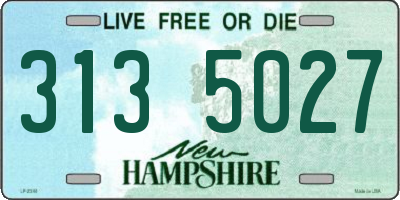NH license plate 3135027