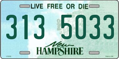 NH license plate 3135033