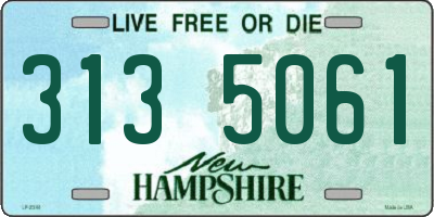 NH license plate 3135061