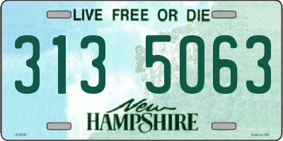 NH license plate 3135063