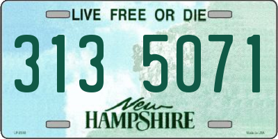 NH license plate 3135071
