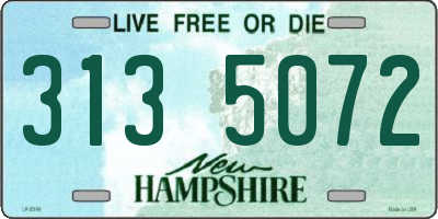 NH license plate 3135072