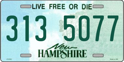 NH license plate 3135077